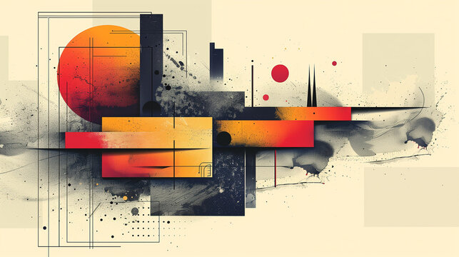 abstract colorful illlustration, ai 