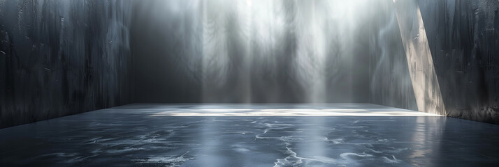 Obraz premium Gray backdrop with stunning light play, ideal for product presentation 