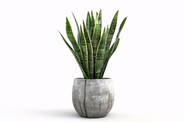 Freshly Cut Greenery in a Modern, Minimalist Vase Generative AI