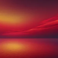 Fotobehang Yellow and Red sky at Sunset. © Pram