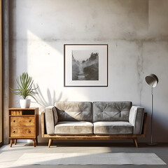 modern living room with sofa
a mockup farmhouse living room with an old wooden frame.
comfortable home interior
