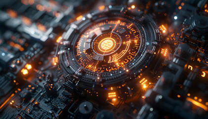 Fototapeta premium Technology background