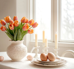 Easter table setting.