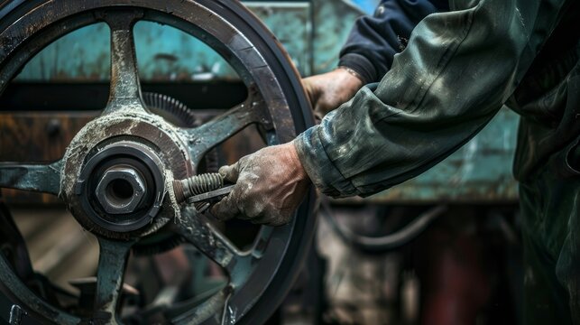 Delicate hands delicately adjusting the intricate components