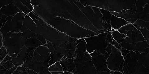 black marble background. black Portoro marbl wallpaper and counter tops. black marble floor and wall tile. black travertino marble texture. natural granite stone. - obrazy, fototapety, plakaty