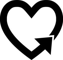 Arrow icon flat style, cursor, direction, pointer