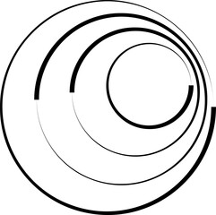 Circle overlapping elements. Geometric design