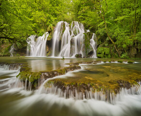 Cascades des Tufs, Arbois, Jura, Frankreich