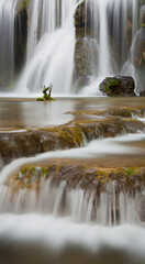 Cascades des Tufs, Arbois, Jura, Frankreich