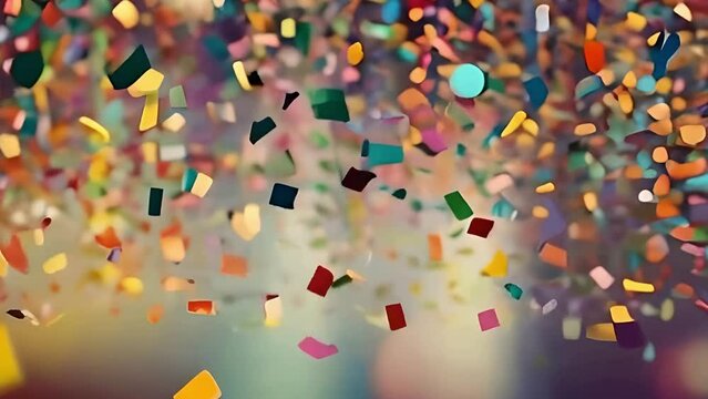  Colorful confetti blur abstract