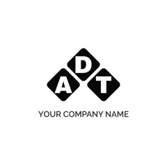ADT letter logo design on white background. ADT logo. ADT creative initials letter Monogram logo icon concept. ADT letter design