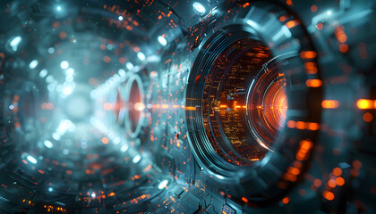 Obraz premium Technology background