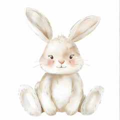 Obraz premium white rabbit on white