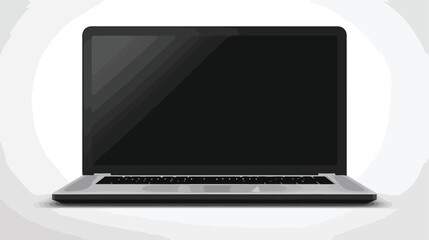 Laptop sign icon vector illustration. Flat design 