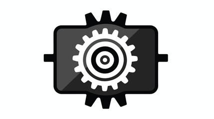 Laptop software update icon. Simple illustration  - obrazy, fototapety, plakaty