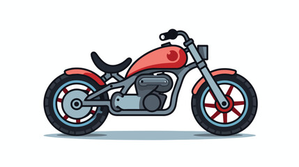 Obraz na płótnie Canvas Motorcycle Forbidden Icon Vector flat vector 
