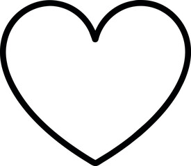 Heart outline icon 
