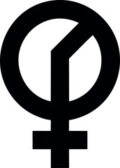 Fototapeta premium Gender symbol vector icon