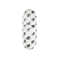 3D inflated balloon letter I with white & black power lightning comic hero pattern glass surface