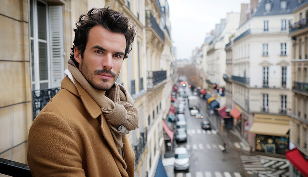 portrait of a native French man in Paris