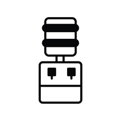 water cooler icon with white background vector stock illustration