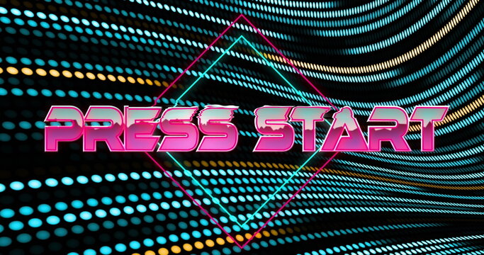 Digital image of cyber monday text banner against light trails on red background