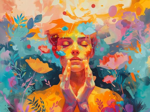 A person surrounding themselves with positive influences fostering a supportive environment.