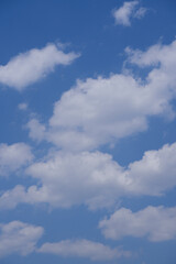 sunny day with clear blue sky and white cloud feel fresh and bright