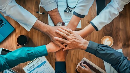 photograph of the doctors teamwork