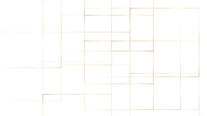 Elegant modern gold line background, abstract gold lines on white background with luxury shapes. Diagonal Mondrian pattern vector. Design of mosaic lines gold on white background. Design print for ill