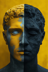 Greek statue of a person