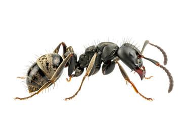 Close up photo of ant transparent background