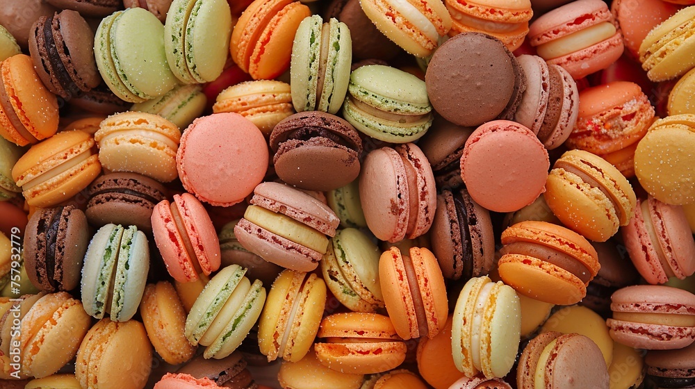 Wall mural macaroons made with ai generative technology