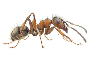 Close up photo of ant transparent background