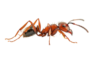 Close up photo of ant transparent background