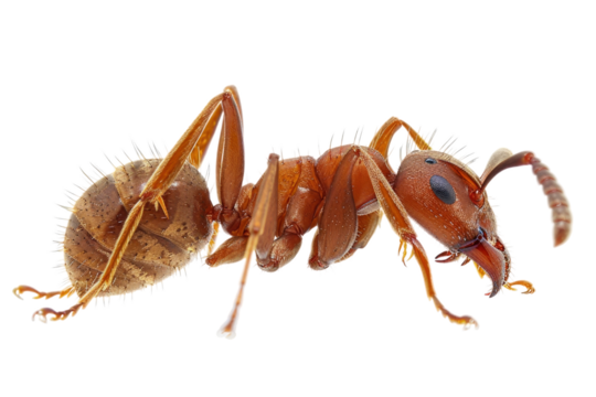 Close up photo of ant transparent background