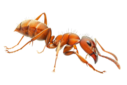 Close up photo of ant transparent background