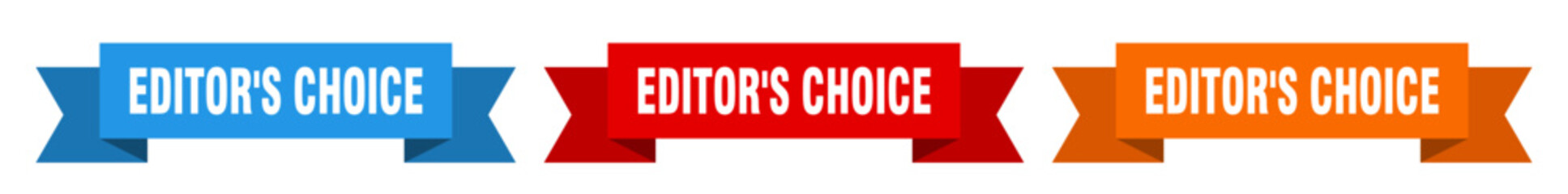editor's choice ribbon. editor's choice isolated paper sign. banner