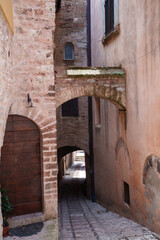 Fototapeta na wymiar Historic buildings of Spello, Umbria, Italy
