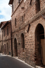 Historic buildings of Spello, Umbria, Italy