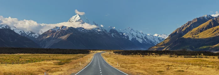 Fototapete Aoraki/Mount Cook Aoraki, Mount Cook Road, Mount Cook Nationalpark, Canterbury, Südinsel, Neuseeland