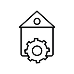 maintenance icon with white background vector stock illustration