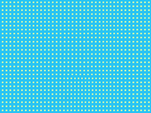 Seamless pattern features yellow square on a blue background
