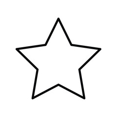 favourite icon with white background vector stock illustration