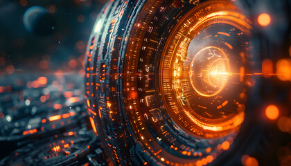 Obraz premium Technology background
