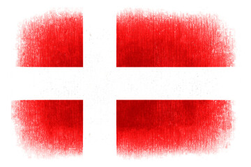 Denmark  painted flag