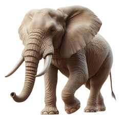 Fototapeta premium Serene Elephant PNG Image: Tranquil Visual of the Gentle Giant - Elephant Transparent Background - Elephant PNG Image, Elephant PNG Image 