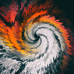 Abstract Outburst Whirl Rotating Movement Design. - 757941780