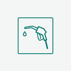 Fuel icon vector flat style best seller logo template