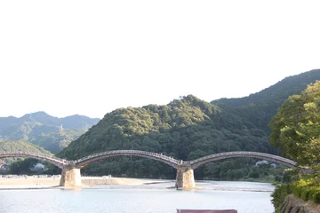 Badezimmer Foto Rückwand Kintai-Brücke 『 錦帯橋』山口県  岩国 横山  日本観光　Kintai Bridge 　